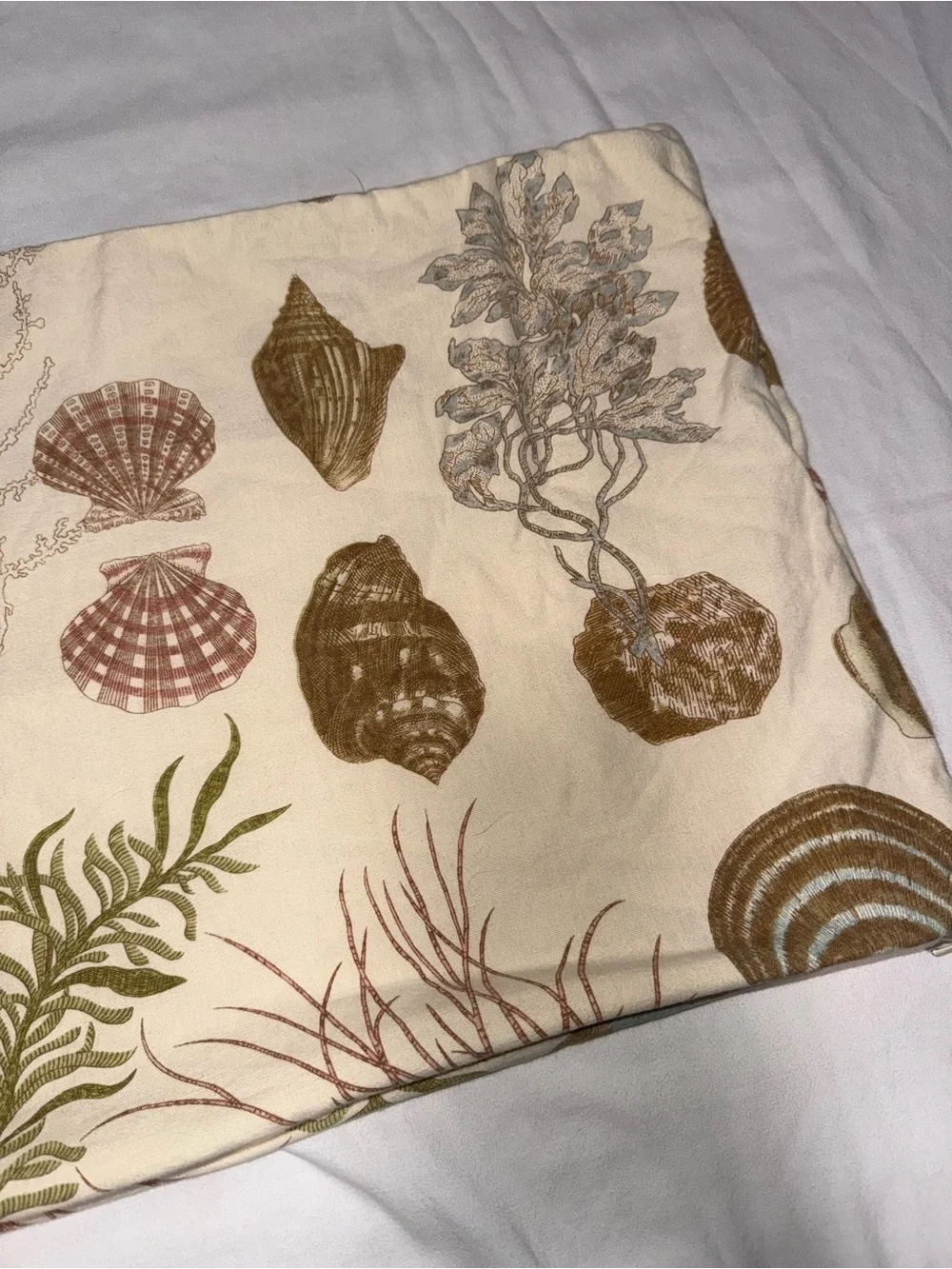 Pottery Barn Atlantic sea creature life  pillow cover